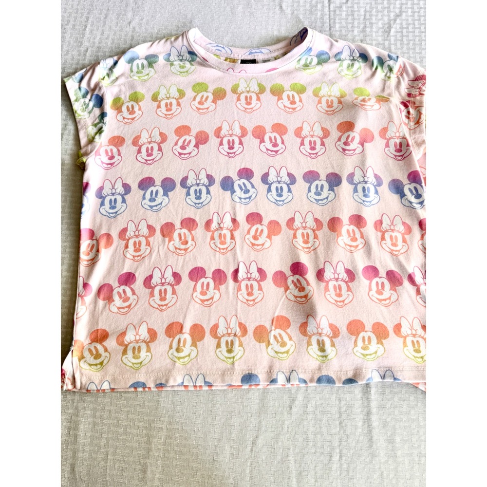 Disney Mickey Minnie Mouse Rainbow Ombre Pink Pajamas Set XXL MK659XSLSC NWT - Picture 9 of 14